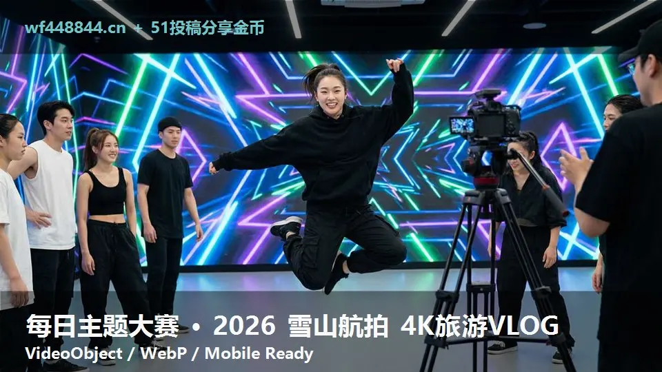 每日主题大赛 · 2026 雪山航拍 4K旅游VLOG