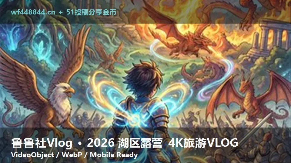 鲁鲁社Vlog · 2026 湖区露营 4K旅游VLOG